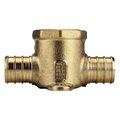 Apollo Valves Pipe Tee, 34 in, Barb x FPT x Barb, Brass, 200 psi Pressure APXDET34